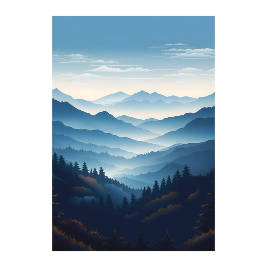Blue Ridge Mountains, United States Wall Art - Uncharted Borders