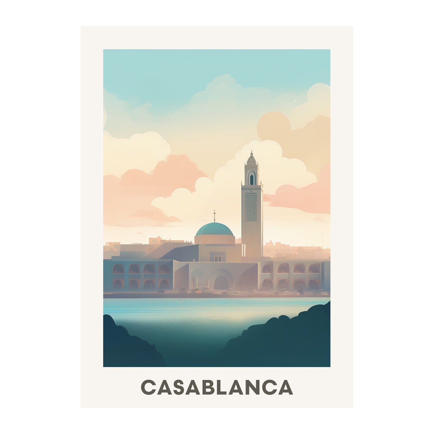 Casablanca, Morocco Wall Art - Uncharted Borders