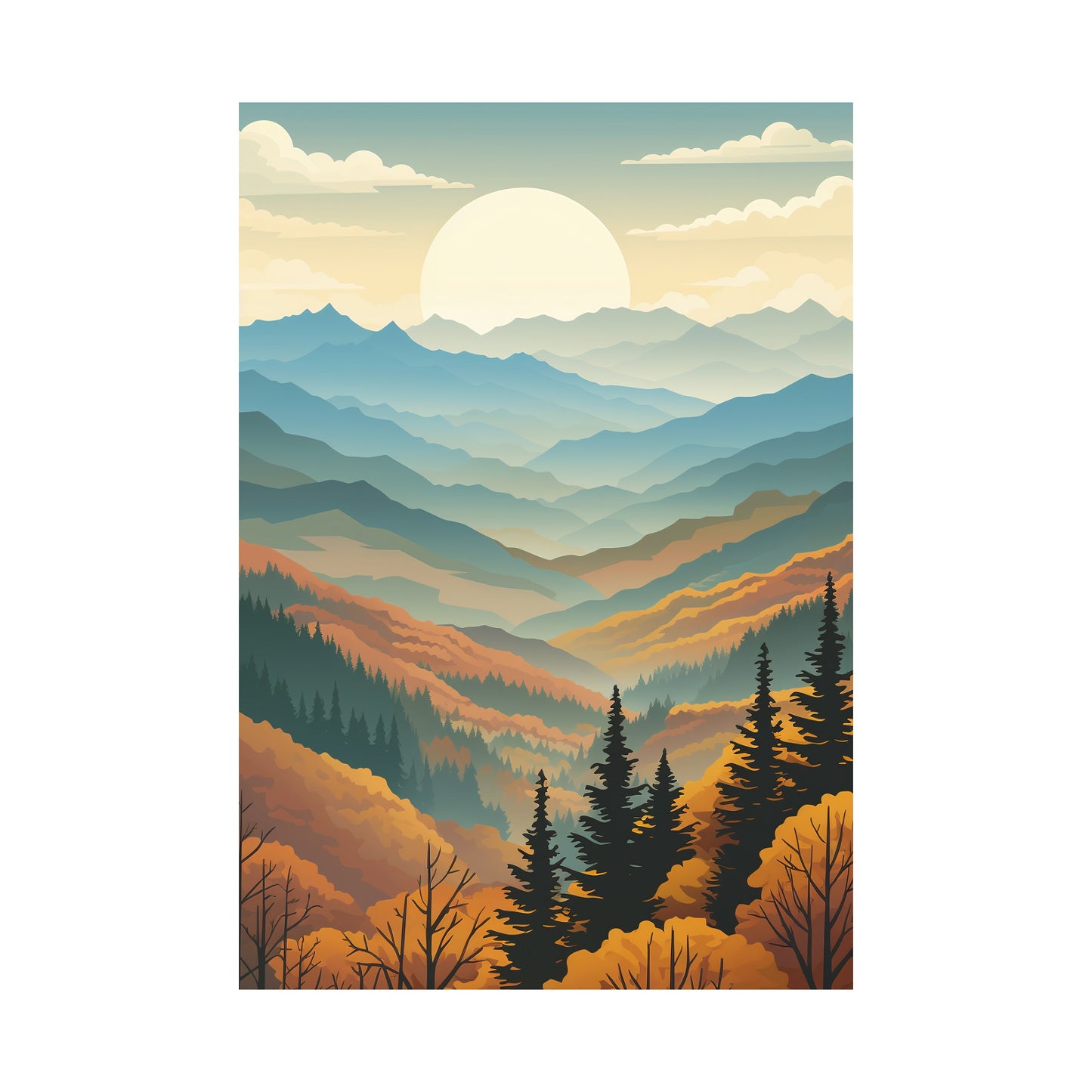 Great Smoky Mountains, United States Wall Art - Uncharted Borders