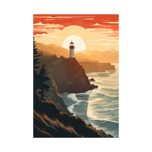 Heceta Head Lighthouse, United States Wall Art - Uncharted Borders