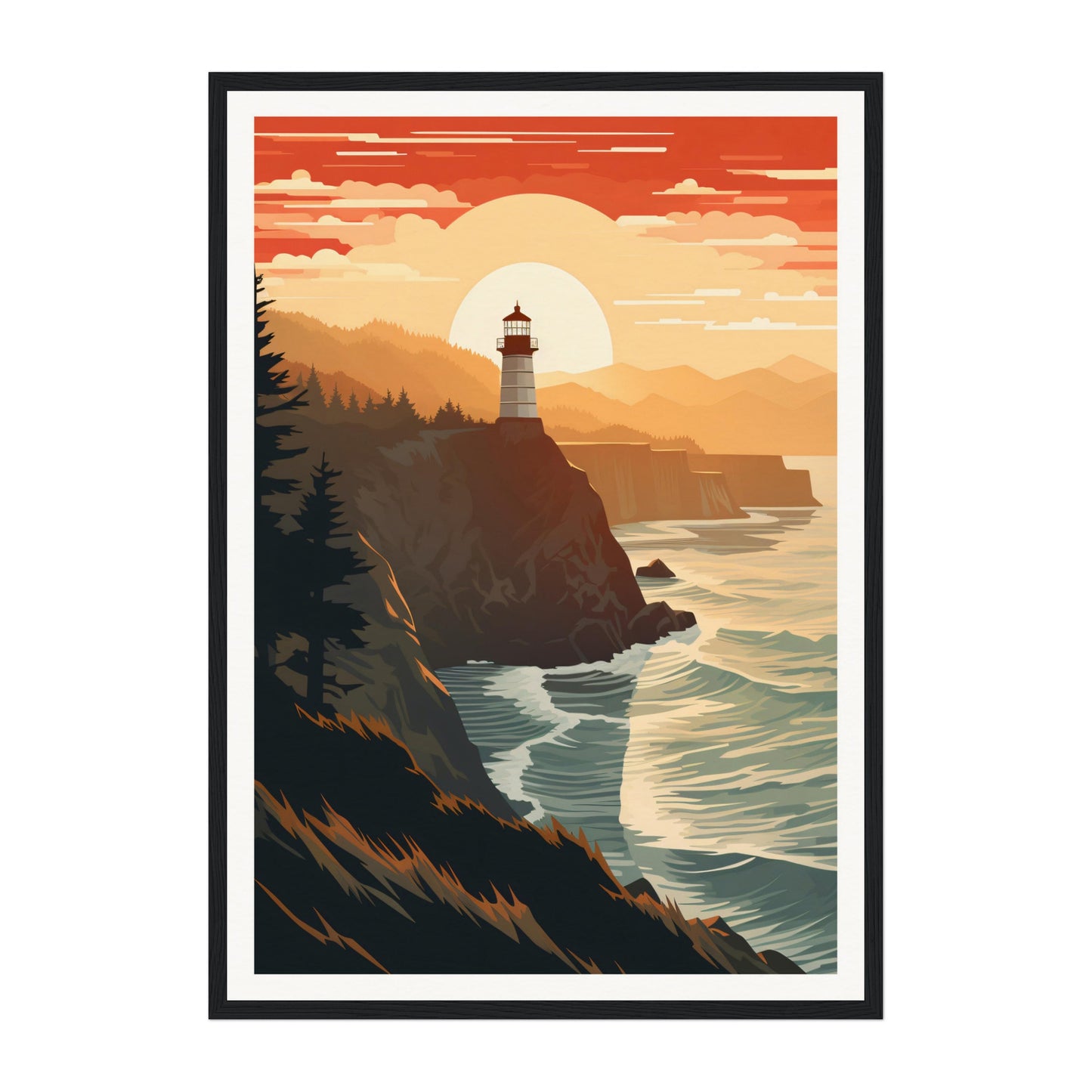 Heceta Head Lighthouse, United States Wall Art - Uncharted Borders