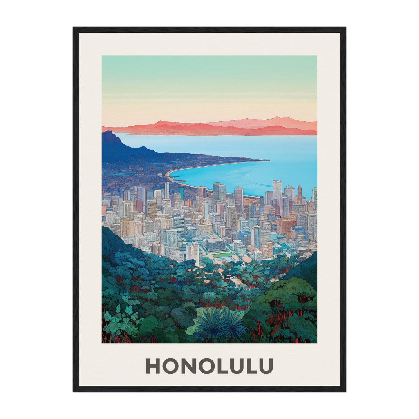 Honolulu, United States Wall Art - Uncharted Borders