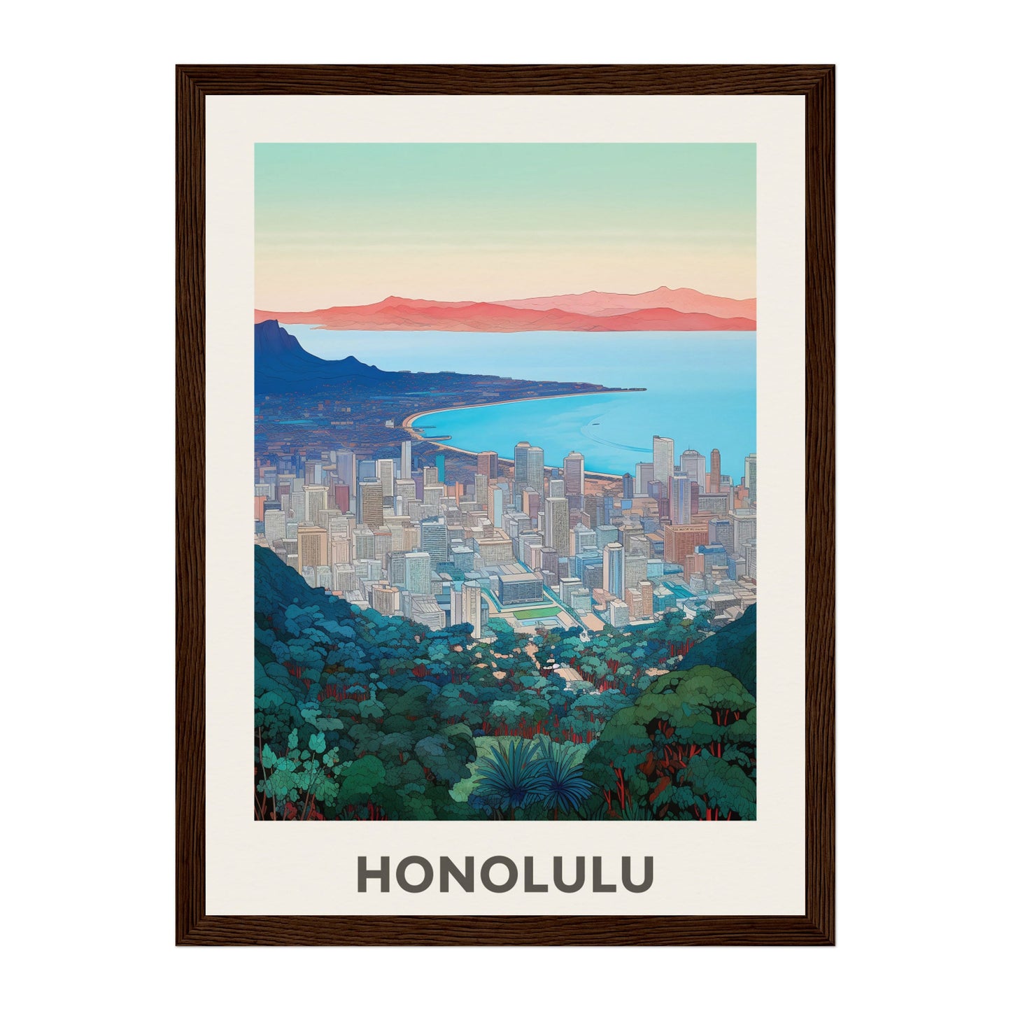 Honolulu, United States Wall Art - Uncharted Borders