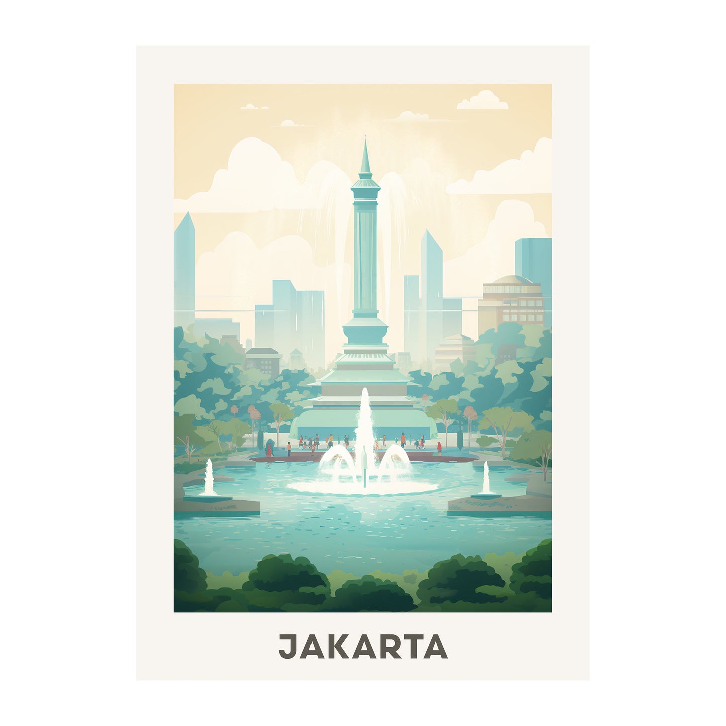 Jakarta, Indonesia Wall Art - Uncharted Borders