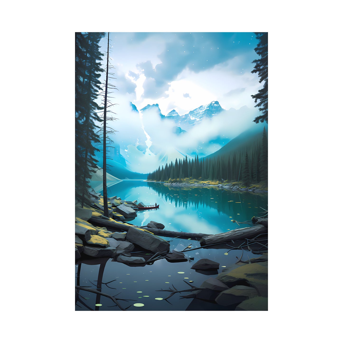 Moraine Lake, Canada Wall Art - Uncharted Borders