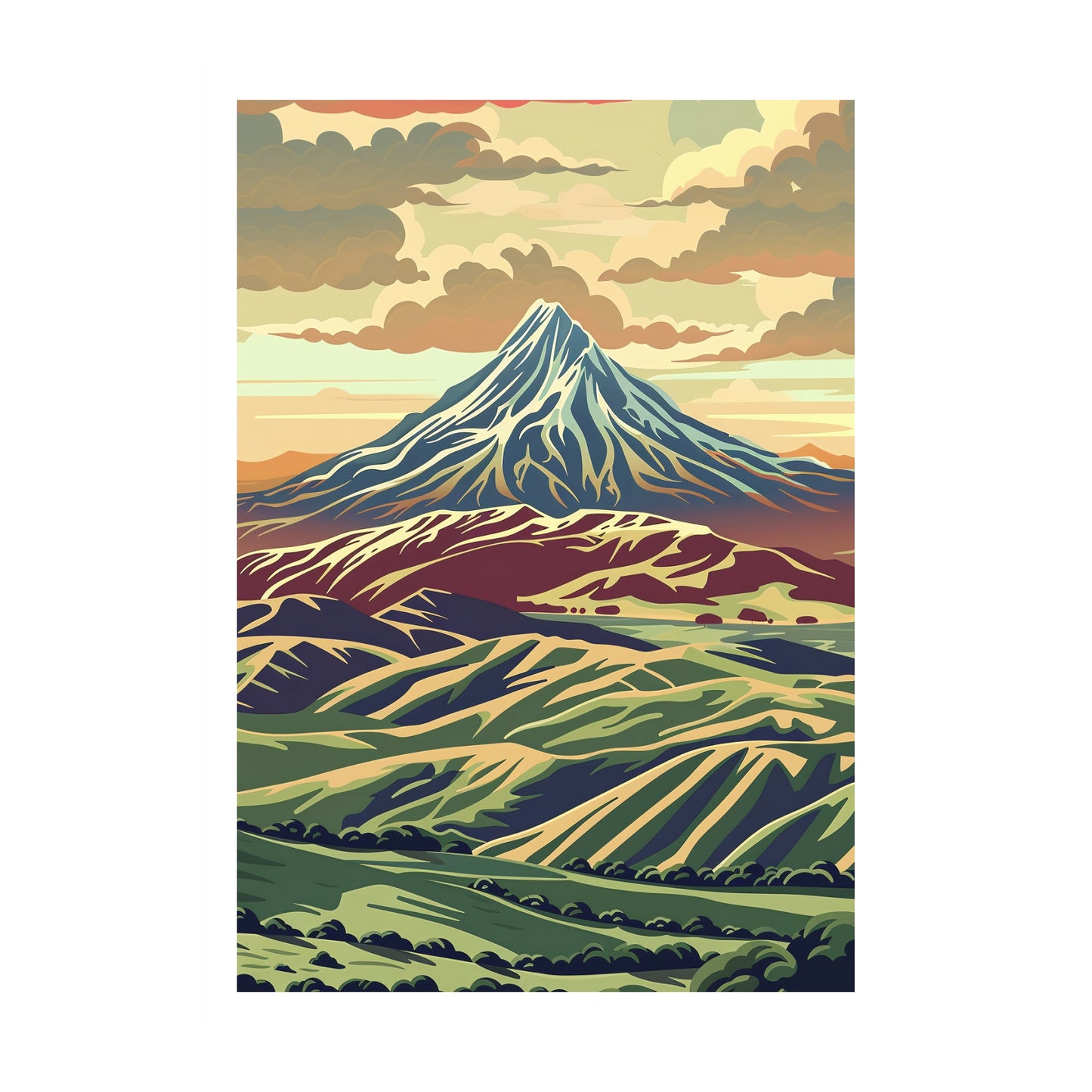 Mount Taranaki, New Zealand Wall Art - Uncharted Borders