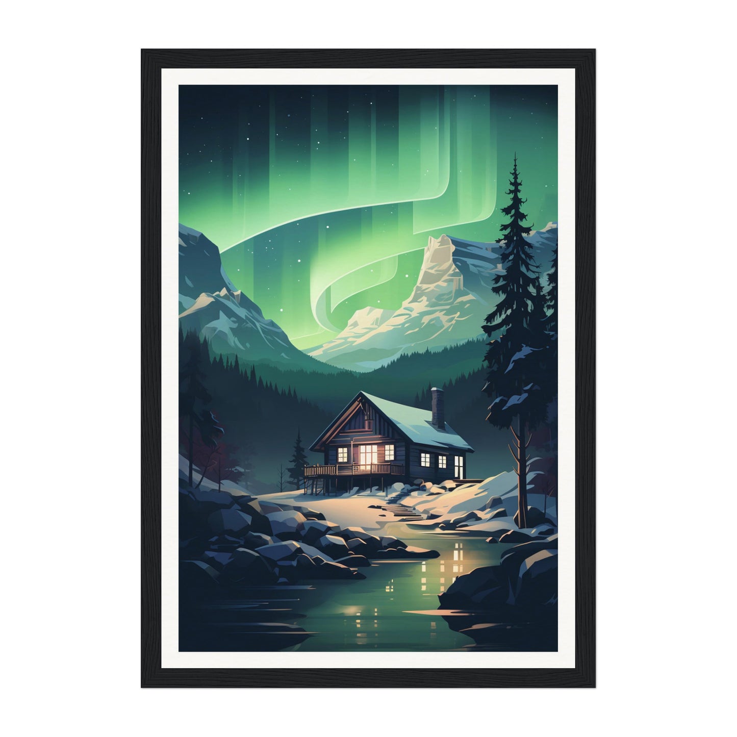 Northern Lights, Europe Wall Art - Uncharted Borders