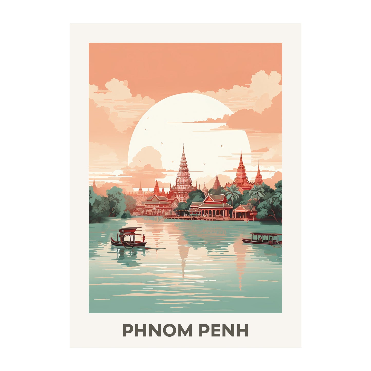 Phnom Penh, Cambodia Wall Art - Uncharted Borders