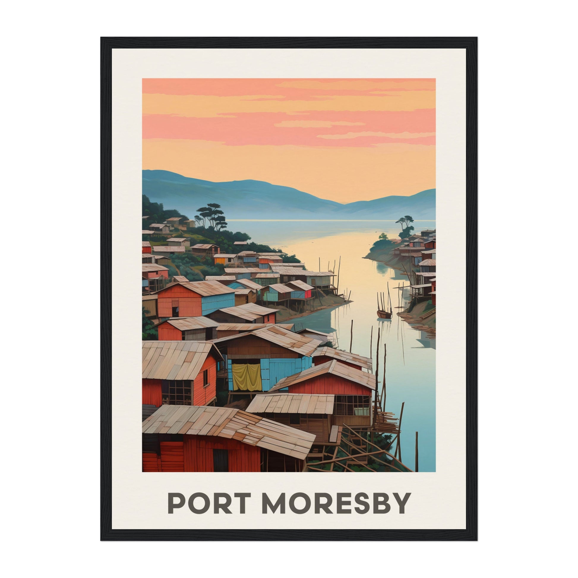 Port Moresby, Papua New Guinea Wall Art - Uncharted Borders