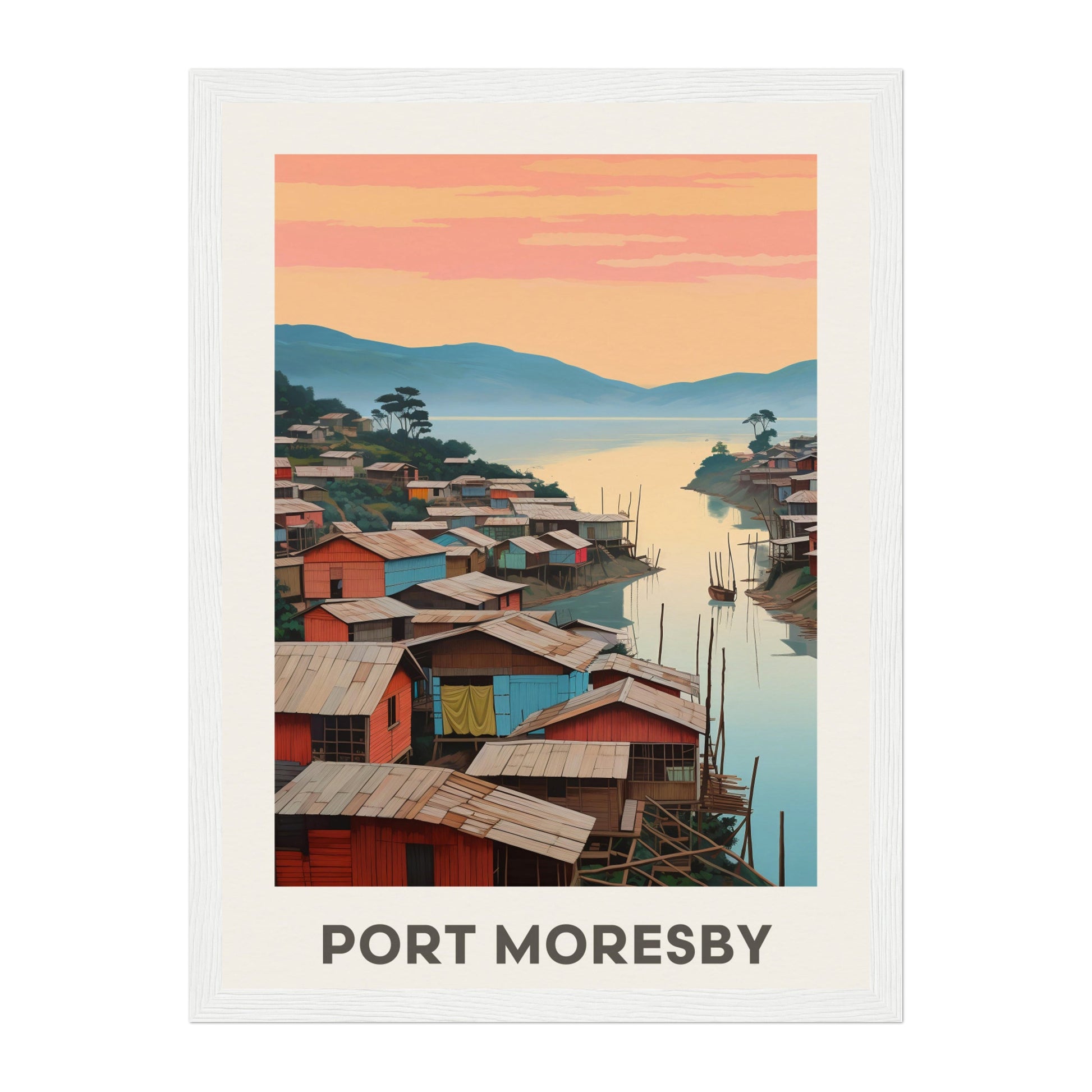 Port Moresby, Papua New Guinea Wall Art - Uncharted Borders