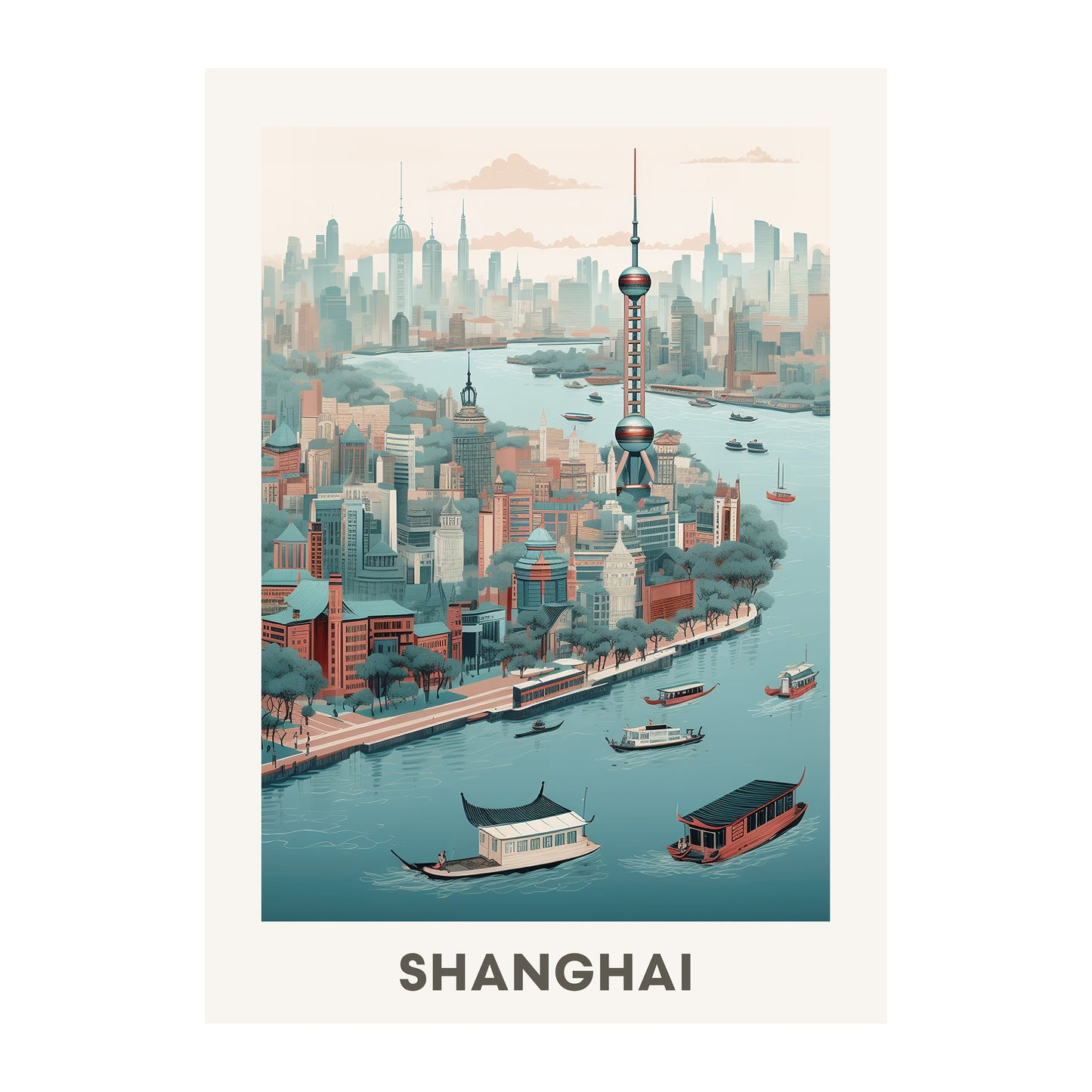 Shanghai, China Wall Art - Uncharted Borders